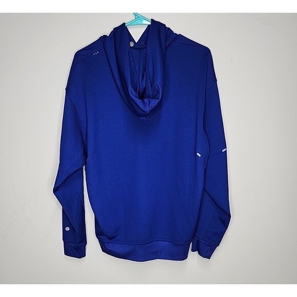 Lululemon Relaxed-Fit Train Hoodie Mesh Men’s size Small in Royal Blue - Picture 2 of 6